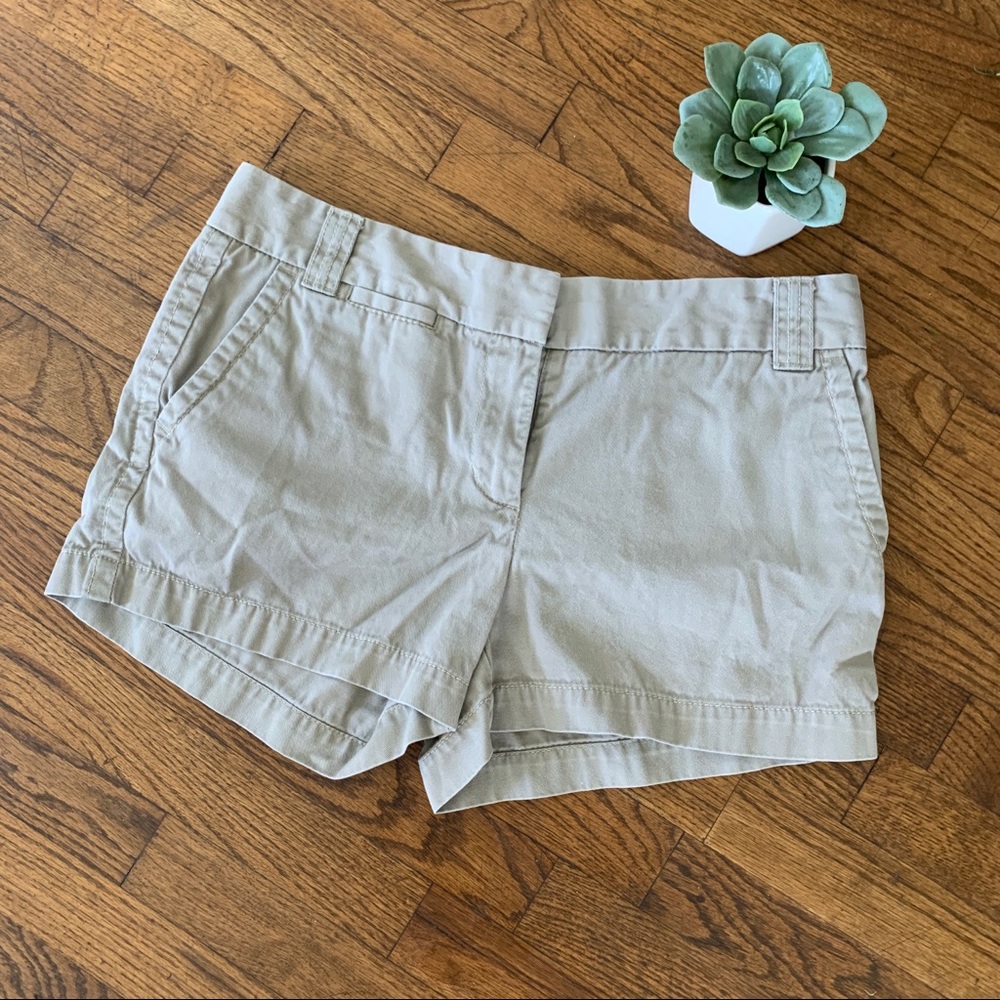 Jcrew chino shorts khaki size 4